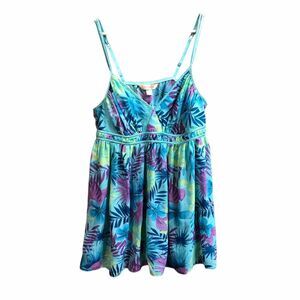 Cacique Women's Size 14-16 Multicolored Floral Babydoll Nightwear
